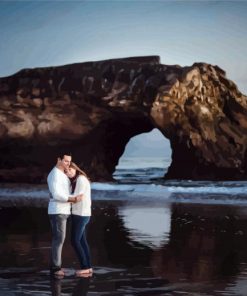 Couple In Santa Cruz Diamond By Paintings