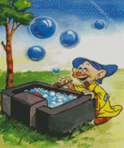 Dopey Blowing Bubles Diamond Paintings