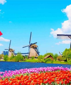 Dutch Windmill Diamond Paintings