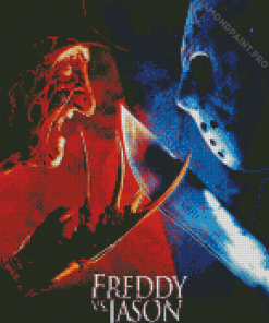 Freddy Vs Jason Poster Diamond Paintings