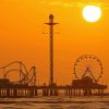 Galveston Island Silhouette Diamond Paintings