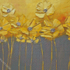 Golden Flowers Art Diamond Paintings