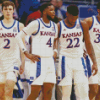 Kansas Basketball Team Diamond Paintings