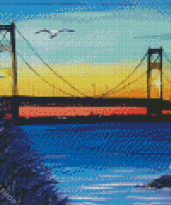 The Mackinac Bridge Art Diamond Paintings