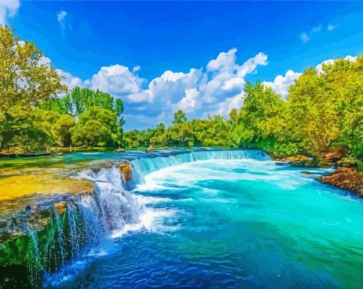 Manavgat Waterfalls Antalya Diamond Paintings