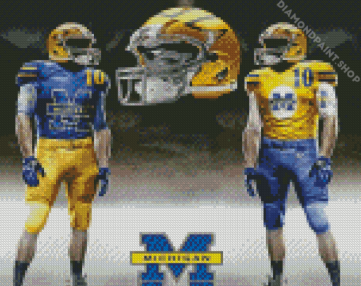 Michigan Wolverine Players Diamond Paintings