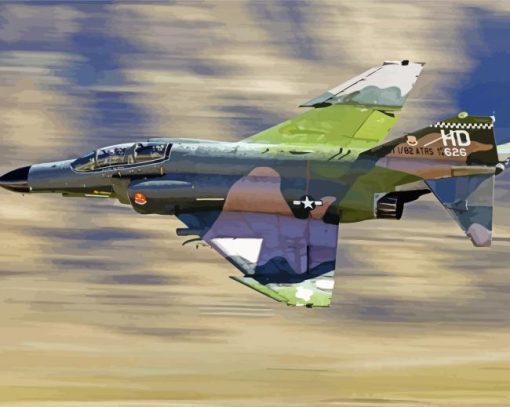 Military Mcdonnell Douglas F4 Diamond Paintings