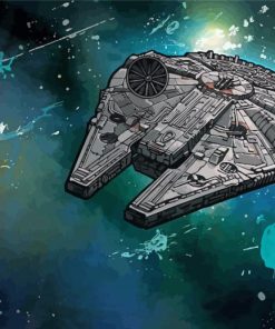 Millennium Falcon Ship Diamond Paintings