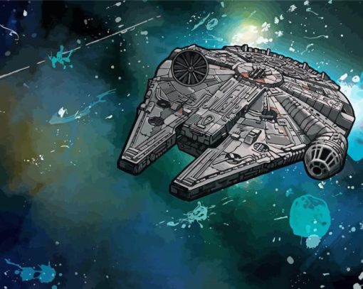 Millennium Falcon Ship Diamond Paintings