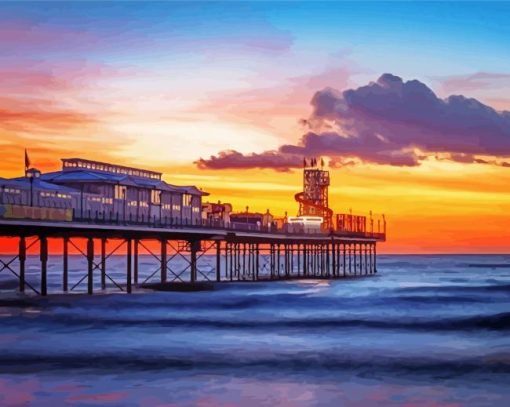 Painton Pier Beach Diamond Paintings