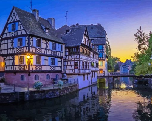 Strasbourg Sunset Diamond Paintings