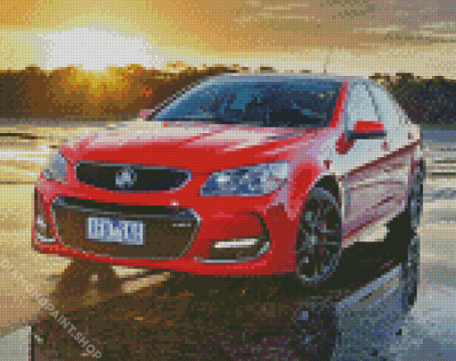 Red Holden Commodore Diamond Paintings