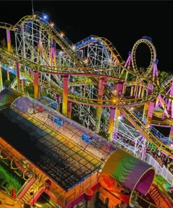 Roller Coster Diamond Paintings