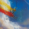 Artistic Ski Jump Diamond Paintings