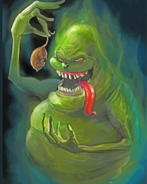 Slimer Ghosbusters Art Diamond Paintings