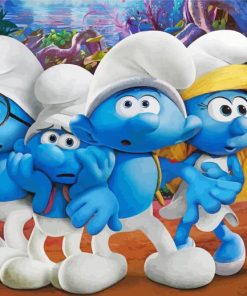 The Smurfs Characters Diamond By Paintings