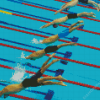 Swimming Competition Diamond Paintings