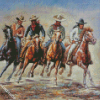 Cowboys And Horses Art Diamond Paintings