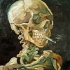 Van Gogh Skeleton Smoking Diamond Paintings