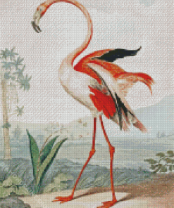 Vintage Flamingo Diamond Paintings