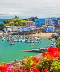 Wales Tenby Harbour Diamond Paintings