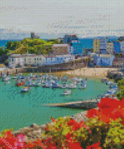 Wales Tenby Harbour Diamond Paintings