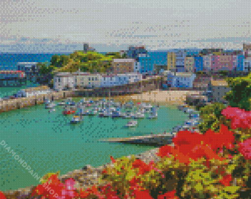 Wales Tenby Harbour Diamond Paintings