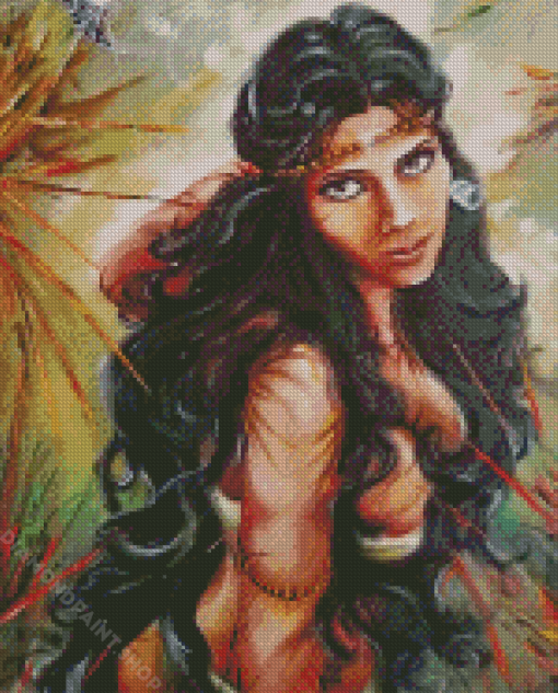 Wild Woman Art Diamond Paintings