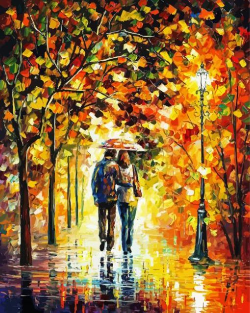 Aesthetic Walk In Autumn Diamond Paintings