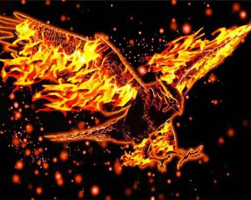 Artistic Burning Eagle Diamond Paintings