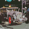 Abstract Ratrod Car Diamond Paintings