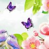 Flowers And Butterflies Diamond Paintings