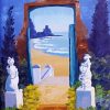 Aesthetic Door Beach Diamond Paintings