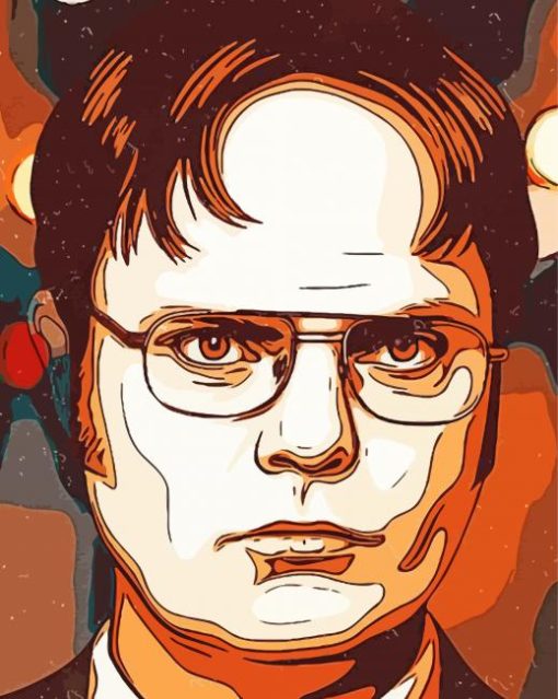 Aesthetic Dwight Schrute Art Diamond Paintings