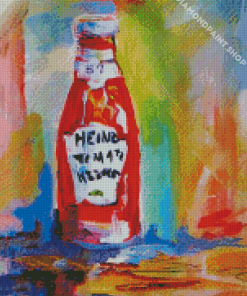 Ketchup Bottle Diamond Paintings