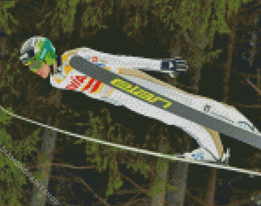 Ski Jumper Diamond Paintings