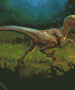 Aesthetic Velociraptor Diamond Paintings