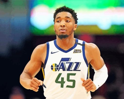 Donovan Mitchell Player Diamond Paintings