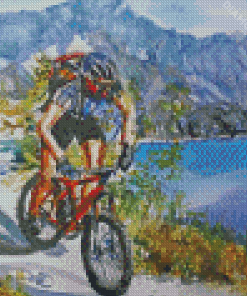 Abstract Mountain Bike Diamond Paintings