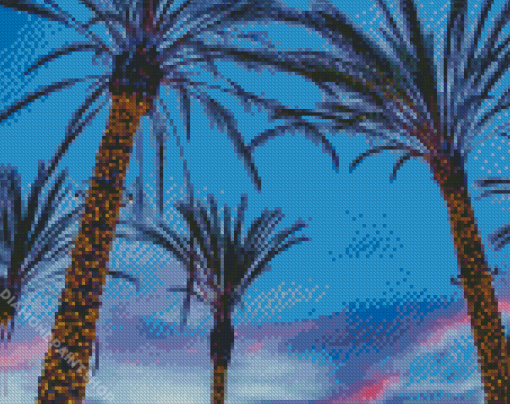 Aesthetic Palm Trees Diamond Paintings