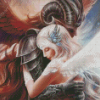 Angel And Devil Hugging Diamond Paintings