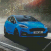 Blue Fiesta Car Diamond Paintings