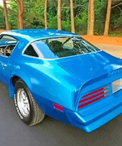 Blue Trans Am Car Diamond Paintings