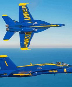 Blue Angels Thunderbird Diamond Paintings