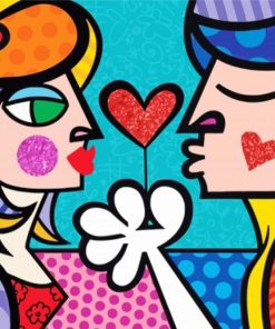 Britto Heart Couple Diamond Paintings