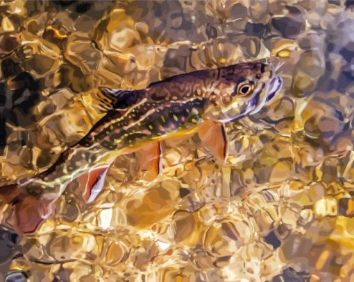 Broun Trout Art Diamond Paintings