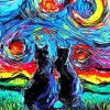 Cats Van Gogh Painting Diamond Paintings