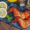 Chicken Wings With Lemon Diamond Paintings