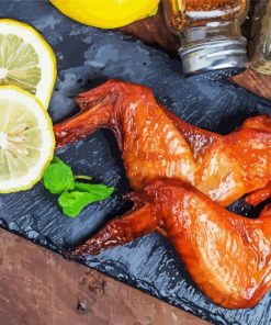 Chicken Wings With Lemon Diamond Paintings