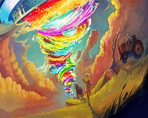 Colorful Tornado Diamond Paintings